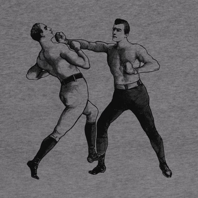 Old-School Boxers Fighting by warishellstore